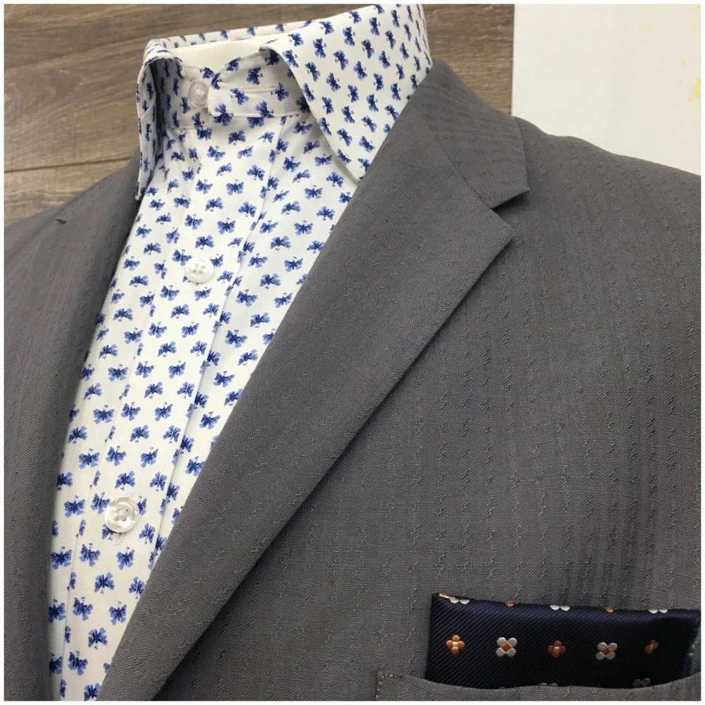 VINTAGE‎ 60s BESPOKE Mens Blazer Sport Coat Casual Jacket Size 44L Wool Suit USA